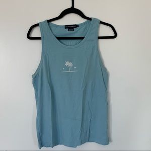 Island Company Blue Tank Top Size Small
